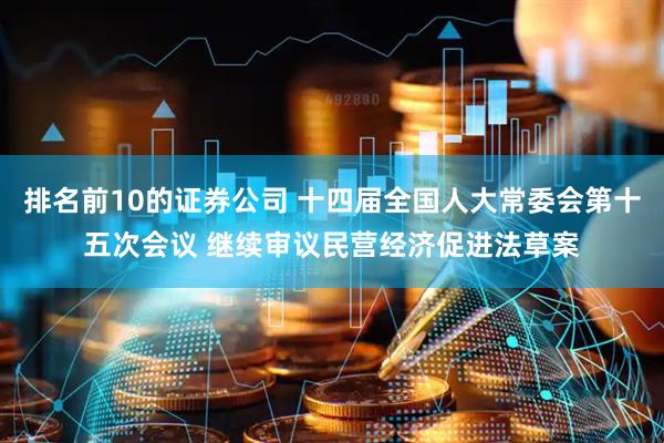 排名前10的证券公司 十四届全国人大常委会第十五次会议 继续审议民营经济促进法草案